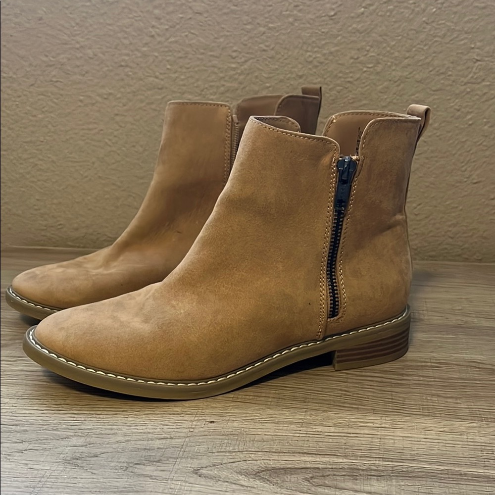 Tan Suede Ankle Boots